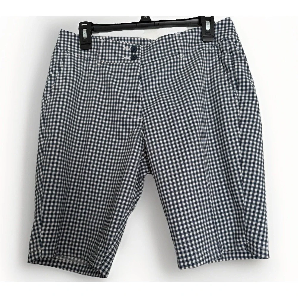 Skechers GO GOLF Women's Shorts NWT Size 10 GO DRI Moisture‎ Wicking Gingham